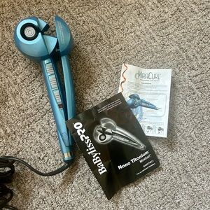 BaBylissPRO Nano Titanium MiraCurl Hair Curler - Blue